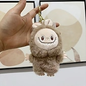 cheap Dolls-Charming Lafufu Keychain Plush Doll Pendant Hanging Keyring Card Gift for Woman Man Decor Bag Charm Purse Charms Key Ornament Ring