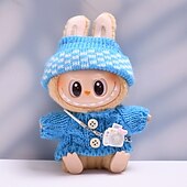 cheap Dolls Accessories-Clothes for 17cm Dolls Fashion Garment Accessories(No Doll) Cute Sweater Suitable for 6.69inch (17cm) Doll Soft Cotton Clothing Replacement