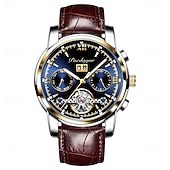 economico Orologi meccanici-Orologio da uomo con tourbillon meccanico automatico, orologio sportivo di lusso in acciaio inossidabile.