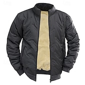 economico Piumini-Per uomo Giacca in Pile Giacca imbottita Giacca invernale Esterno Caldo Abbigliamento da trekking Abbigliamento da trekking Inverno Autunno Top Campeggio / Escursionismo / Speleologia Corsa Grigio