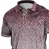 cheap Men's Plus Size Polo-Men's Plus Size Polo Shirt Big and Tall Graphic Prints Turndown Print Short Sleeve Spring &amp; Summer Sports Fashion Streetwear Designer Outdoor Street Tops