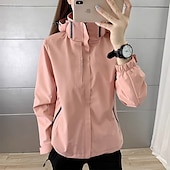 economico Giacche impermeabili-Per donna Giacca a Vento Giacca da escursionismo Impermeabile Esterno Impermeabile Antivento Abbigliamento da trekking Abbigliamento da trekking Primavera Autunno Top Campeggio / Escursionismo