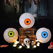 voordelige Halloween-Set van opblaasbare Halloween-oogballen in 4D, eng ontwerp, tuindecoratie in klassieke stijl, op de grond gemonteerde buitenrekwisieten, themafeestdecoraties, geen elektriciteit nodig - 22 inch
