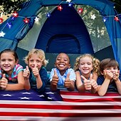 cheap Battery String Lights-1 Pc 3M-20 LED Star String Lights Red, White, Blue Vine Weaving Pentagram Light String July 4th Independence Day Party Patriotic Atmosphere Decorative Light AAA Battery Box
