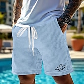 abordables short de survêtement 3d pour hommes-Homme Animal Manchot Créatures de la mer Short gaufré Shorts de survêtement Short décontracté Taille Moyenne Mode Décontractée Vacances Jogging Entraînement Taille élastique avec cordon de serrage