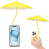 baratos Suporte para telemóvel-Guarda-chuva magnético para telefone para proteção solar de telefone ao ar livre com design de ângulo flexível &amp;Capa protetora de celular giratória para iPhone 16, 15, 14, 13 e 12 Pro MaxMag-Safe