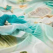 economico Copridivano-Copridivano rinfrescanti con stampe estive, copridivano universale a forma di L, copridivano elasticizzato in seta ghiacciata per divano da 1/2/3/4 posti