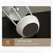 economico lampada da comodino-Lampada scaldacandele, scaldacera ishphso con timer &amp;Lampada dimmerabile a forma di fiore di giglio bianco, ideale per l&#039;ufficio domestico, estetica moderna, contemporanea, anniversario &amp;regalo di