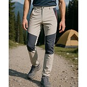 voordelige Bodems-Voor heren Wandelbroek trainingsbroek Lapwerk Buiten Normale pasvorm waterdicht Winddicht Ademend Sneldrogend Broeken / Regenbroek / Overbroek Elastische taille Leger Groen Khaki Kamperen&amp;Wandelen
