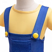 levne Dívčí kostýmy-Banánová posádka Oblíbenec Kostým Kombinéza Dobrodružný film cosplay Filmové kostýmy for Chlapecké Děti předvečer Všech svatých Karneval Světový den knihy Párty Oblékání na školní akci
