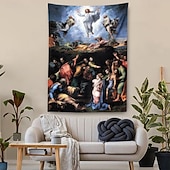 halpa Uskonnollinen kudos-Keskiajan Gobeliini Keskiajan Roikkuu Gobeliini Suuri Gobeliini Maalauksellinen Koriste Valokuva Tausta Peitto Verho Koti Makuuhuone Olohuoneen Koristus