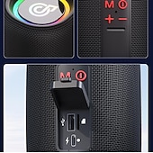 billiga borrtillbehör-Bluetooth 5.3 IPX7 vattentät utomhushögtalare med ultrahögt basstereoljud, RGB-lampor, parkoppling av dubbla TWS-högtalare, stöd för USB-enhet/TF-kort