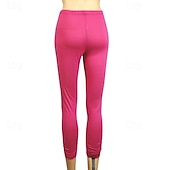 olcso Sima leggings-Női Nadrágok Leggingek Utcai sikk Alkalmi Teljes hossz Természetes Sima Rugalmas derék kellemes Szabadtéri Kényelmes Szabadtéri Sportruházat Szabadság Bíborvörös Stétszürke Kék tó Bor Ősz Normál