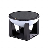 abordables Luces de paisaje-Luces solares para postes, resistentes al agua y duraderas, luces de suelo con 3 modos de iluminación, luz LED retro para pilar, encendido y apagado automático, iluminación para camino de jardín,
