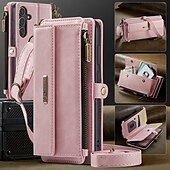billige Samsung-etui-telefon Etui Til Samsung Galaxy S25 Ultra S24 S23 S22 S21 S20 Ultra Plus FE A53 A33 A23 A13 Lommebok-kortveske med nøkkelbånd Støtte Støtsikker TPU PU lær