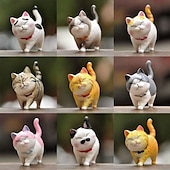 billiga Gosedjur-simuleringskatt supersöt nio katter leksaksset klockdocka ornament barnleksak katt present