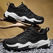 preiswerte Sneaker für Herren-Olivgrüne Wander-Sneaker für Herren – strapazierfähige Outdoor-Wanderschuhe mit atmungsaktivem Mesh und robuster Sohle für Trail-Walking, Camping und den täglichen Gebrauch im Freien