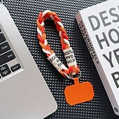 levne Ostatní pouzdra-nové módní zlaté drátěné tkané lano pro mobilní telefon s krátkým lanem, univerzální a všestranné krátké lano, ruční krátké lano, proti ztracení