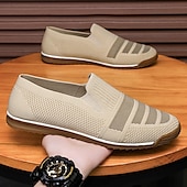 preiswerte Herrenpantoletten &amp; -slipper-Herren-Slipper aus Strick, atmungsaktives Obermaterial aus Webstoff mit flexibler Gummisohle, bequem und leicht für Sommer, Strand und Autofahren
