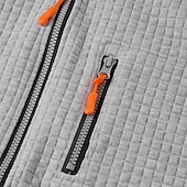 abordables sweats à capuche basiques pour hommes-Homme Sweat à capuche gaufré Sweat à capuche zippé intégral Sweat à capuche tactique Noir Kaki Gris Claire À capuche Uni Fermeture éclair Avec Poches Travail Sport &amp; Loisir Occasionnel Streetwear