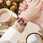 economico Orologi al quarzo-Orologio da donna in oro rosa, in acciaio inossidabile, con movimento al quarzo giapponese, semplice, impermeabile, luminoso.