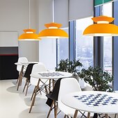 levne Ostrovní světla-Domácí hliníkový lustr v americkém stylu, barevná závěsná lampa s jednou hlavou v moderních barvách, minimalistické severské svítidlo do kuchyně, ložnice, jídelny, restaurace