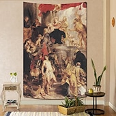 halpa Uskonnollinen kudos-Keskiajan Gobeliini Keskiajan Roikkuu Gobeliini Suuri Gobeliini Maalauksellinen Koriste Valokuva Tausta Peitto Verho Koti Makuuhuone Olohuoneen Koristus