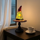 Недорогие Декоративные огни-1 шт. ретро смоляная шляпа ведьмы светильник уникальный ночной светильник для спальни прикроватный светильник атмосфера праздника Хэллоуин декоративный светильник usb-разъем