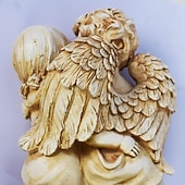 billiga Landskapsbelysning-1 st utomhus solcellsskulptur par ängel jordlampa gräsmatta lampa gårdsplan gräsmatta stig trädgård festival bröllop europeisk landskapsdekoration ljus