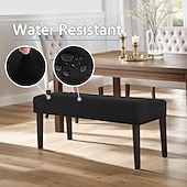 tanie Pokrowce na sofę-wodoodporne pokrowce do jadalni, rozciągliwy żakardowy pokrowiec na ławkę, antykurzowy, zdejmowany, nadający się do prania pokrowiec na siedzisko krzesła