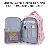 cheap Bookbags-Grade 1-6 Wear-resistant Ultra-light Backpack Expansion Load-reducing Breathable Backpacks for Primary School Children