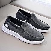 tanie Buty casual slip-on-szare, wsuwane, siatkowe trampki męskie, lekkie i wygodne, codzienne buty do chodzenia, biegania i aktywności na świeżym powietrzu