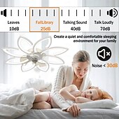 cheap Ceiling Fan Lights-Ceiling Fan with Lighting Modern LED Dimmable Fan Ceiling Light with Fan and Remote Control Timing Quiet Acrylic Flower Shape Ceiling Lamp for Bedroom Kitchen Dining Room Living Room