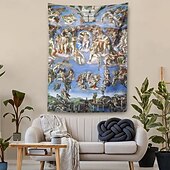 halpa Uskonnollinen kudos-Keskiajan Gobeliini Keskiajan Roikkuu Gobeliini Suuri Gobeliini Maalauksellinen Koriste Valokuva Tausta Peitto Verho Koti Makuuhuone Olohuoneen Koristus