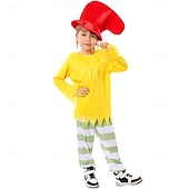 levne Chlapecké kostýmy-Zelená vejce a šunka Sam Já Jsem Kostým Postavy z pohádek cosplay Filmové kostýmy for Chlapecké Dívčí Děti předvečer Všech svatých Karneval Světový den knihy Výkon Vzdělávací převlékání Školní akce