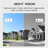 economico Impianti videocitofonici-Videocitofono wireless intelligente 1080p con suoneria, visione notturna, avvisi in tempo reale, rilevamento del corpo tramite intelligenza artificiale, chiamate bidirezionali tramite Wi-Fi,