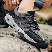 baratos Ténis para Homem-Tênis masculino cáqui para caminhada ao ar livre - tênis de corrida de trilha duráveis com malha respirável e sola antiderrapante para acampamentos, caminhadas e aventuras diárias ao ar livre