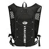 cheap Running Vest-Running Vest Water Pack Hydration Vest Sun Sleeves Reflective Waterproof Quick Dry Polyester for Marathon Hiking Jogging