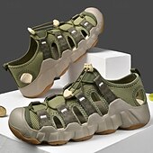 billige Utendørs sandaler-gule sportssko for menn – høytytende tursko med solid design og justerbare stropper for fotturer, byutforskning og utendørseventyr