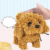 economico Animali di peluches-Cane robot, il mio cucciolo robot realistico, giocattolo interattivo per cuccioli che cammina, abbaia, coda di peluche, cane da compagnia per bambini &amp;Giocattolo robotico realistico per adulti che si