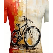 abordables Maillots Hombre-Hombre Maillot de Ciclismo Manga Corta Bicicleta Camisas Maillot Camiseta con 3 bolsillos traseros Resistente a los rayos UV Secado rápido Cremallera delantera Bandas Reflectantes Rojo Deportes Ropa