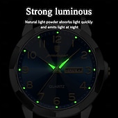 cheap Quartz Watches-852 New Men&#039;s Waterproof Night Light Watch Fashionable Luxury Waterproof Dual Calendar New Men&#039;s Quartz Watch