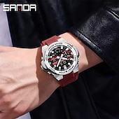 abordables Relojes digitales-SANDA Hombre Reloj Digital Al Aire Libre Deportes Táctico Reloj de Muñeca Luminoso Cronómetro Despertador Calendario Silicona Reloj