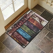 halpa Oviset-Puutyylinen ovimatto keittiömatto lattiamatto liukastumisenestomatto öljynkestävä matto sisä- ja ulkokäyttöön makuuhuoneen sisustus kylpyhuoneen matto sisäänkäynnin matto