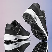 tanie Casualowe sneakersy-męskie brązowe i granatowe trampki Air Cushion – oddychające, lekkie buty sportowe z amortyzacją do codziennych spacerów, ćwiczeń na siłowni i podróży po mieście