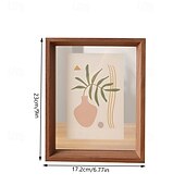 cheap Tabletop Picture Frames-Double-Sided Transparent Acrylic Photo Frame, 10-Inch Display Stand for Specimens, Calligraphy, A4 Photos