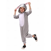Bunny Halloween Kigurumi Pajamas Onesies Fairy Tail Animal Cosplay Kid's Boys' Girls' Halloween Carnival World Book Day Performance Educational Dress Up School Event Dress Up Easy Halloween Costumes4