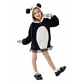 Panda Halloween Dress Hoodie Kigurumi Pajamas Fairy Tail Animal Cosplay Kid's Girls' Halloween Carnival World Book Day Performance Educational Dress Up School Event Dress Up Easy Halloween Costumes4