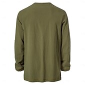 baratos Tops-Medieval Renascentista Século XVII Comprimento Médio Blusa / Camisa Traje Cosplay Feira Ren Cavalheiro Viking cavaleiro celta Com Cordão Côr Sólida Homens Pirata Dia Das Bruxas Baile de Máscaras