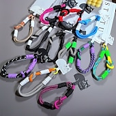 abordables Coques autres téléphones-Nouveau coussin de téléphone à la mode et mignon avec motif de chat, corde courte polyvalente, corde de poignet solide, corde anti-perte